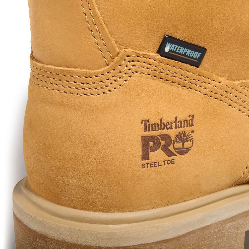 Timberland Mens Pro Boots Direct Attach 6\" Steel Toe - Brown - India ZG0162893